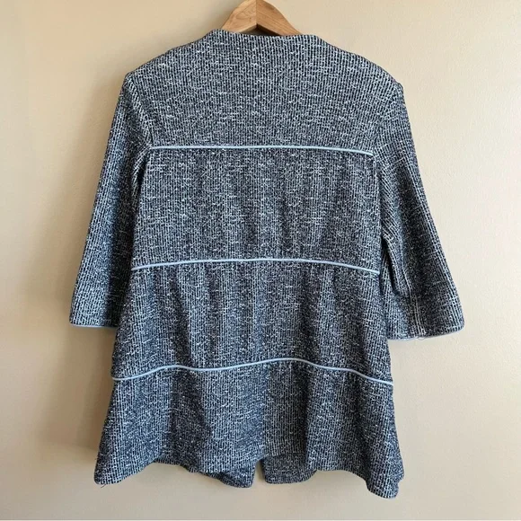 Cabi 5299 The Times Jacket Sweater Cardigan Black White Women’s Small - Picture 4 of 9